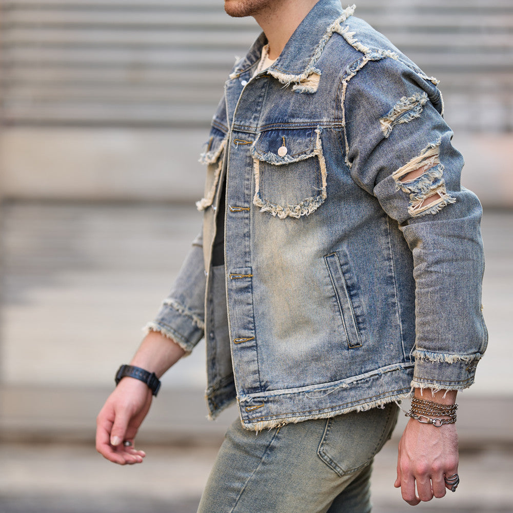 Retro Style Men's Denim Jacket