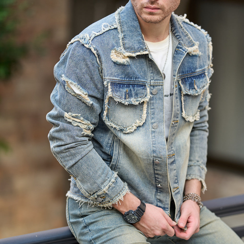 Retro Style Men's Denim Jacket