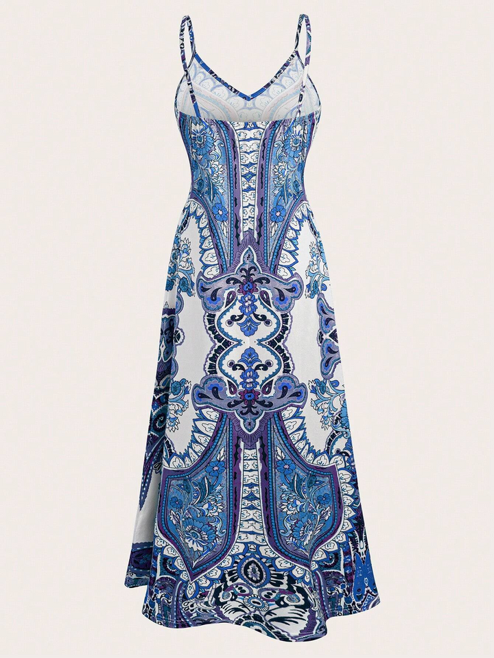 SOLINA™ Floral Halter Maxi Dress