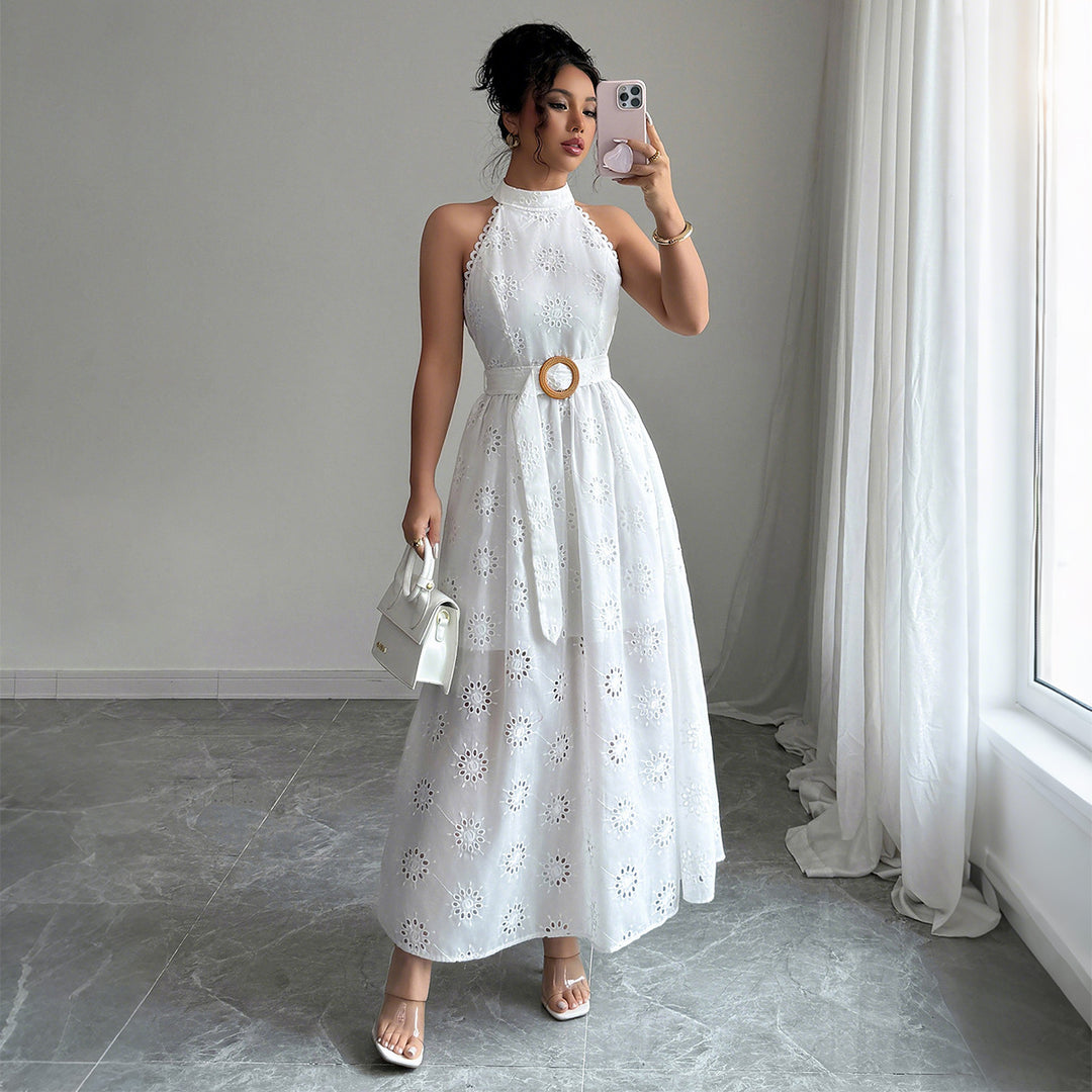 Maison Valoria Lace Maxi Dress