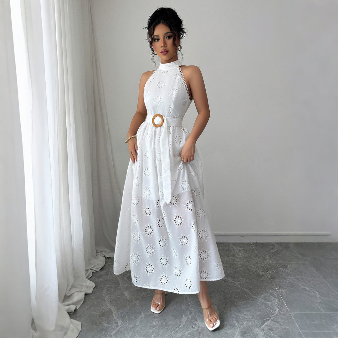 Maison Valoria Lace Maxi Dress