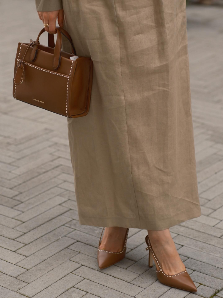 Elegant O-neck Full Sleeve Pleatet Chic Outfit