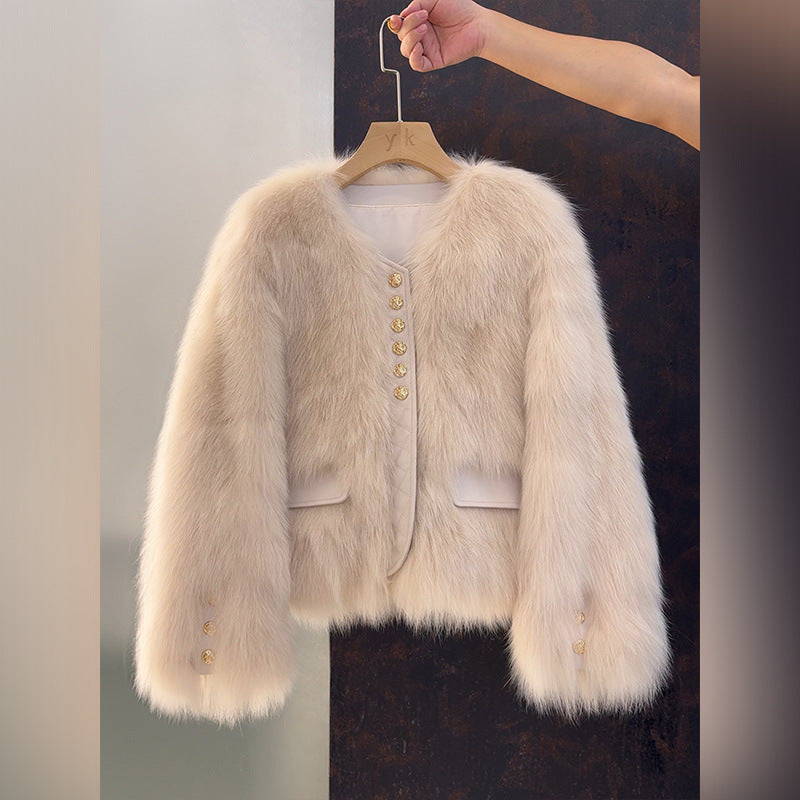 Aurelia Luxe Fox Fur Jacket