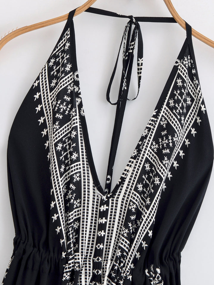 Strapless Vacation Summer Boho Dress