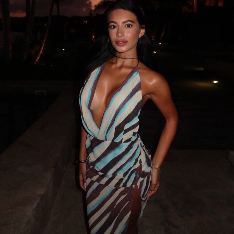 Santorini Sunset Maxi Dress
