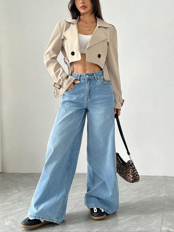 Serenity Vintage Cropped Trench