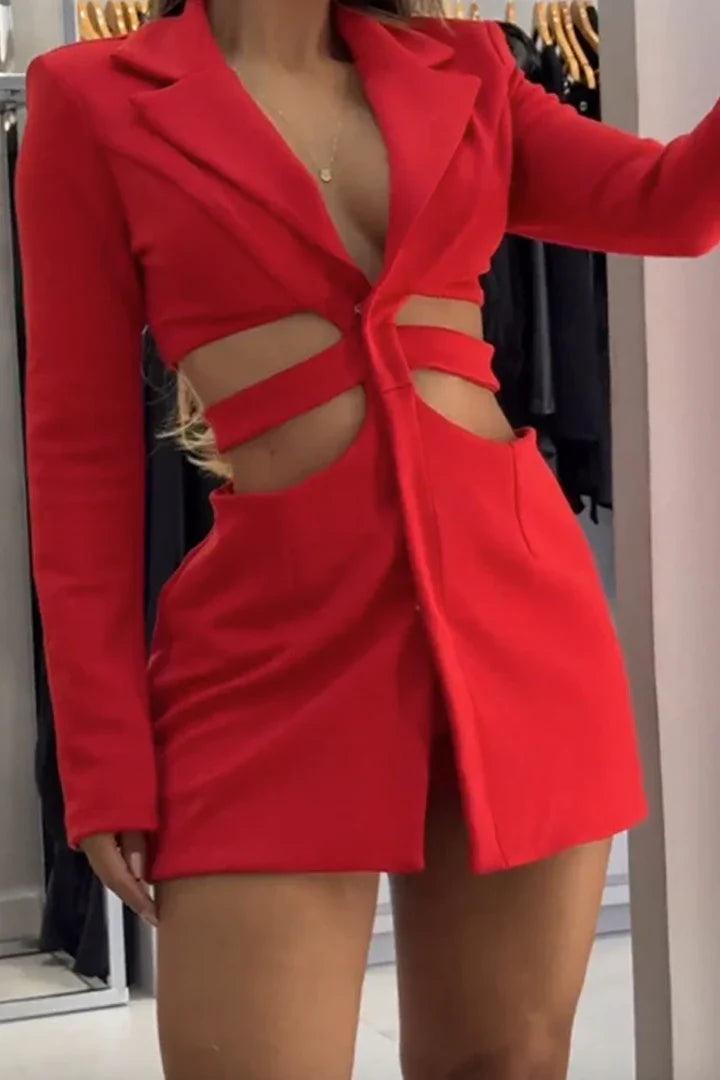 Sculpted Blazer Dress