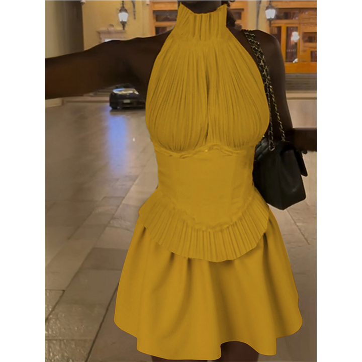 Élise | Hepburn High-Waist Dress