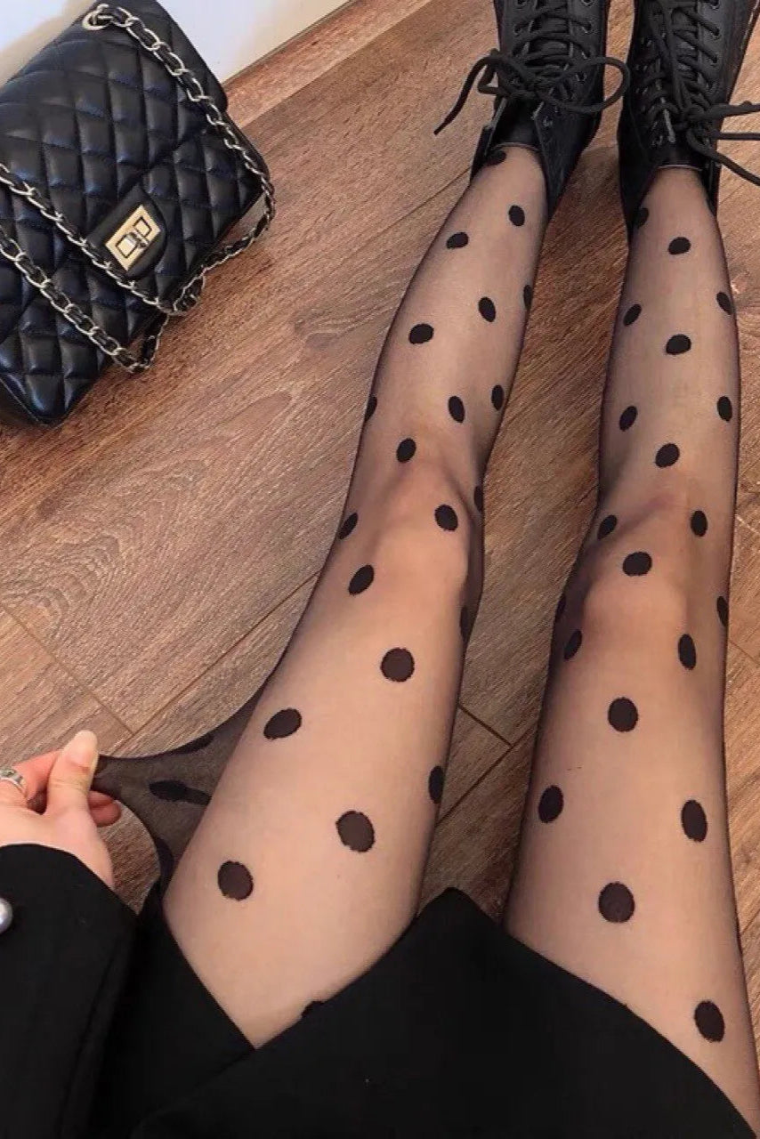 Chic Print Mini dress & Pantyhose Tights