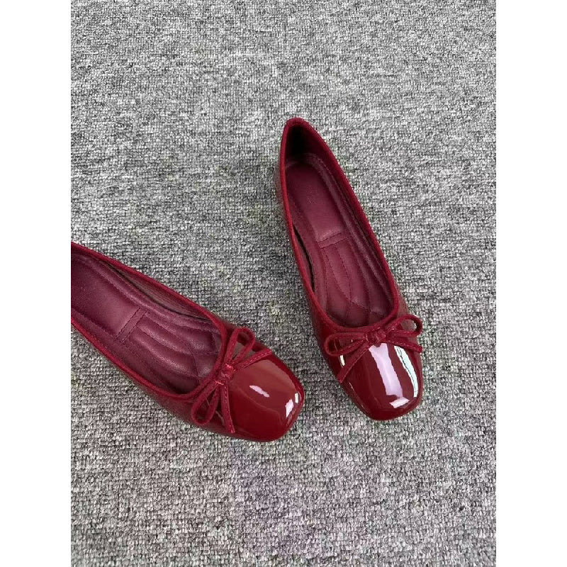 The Colette Patent Bow Ballet Flats