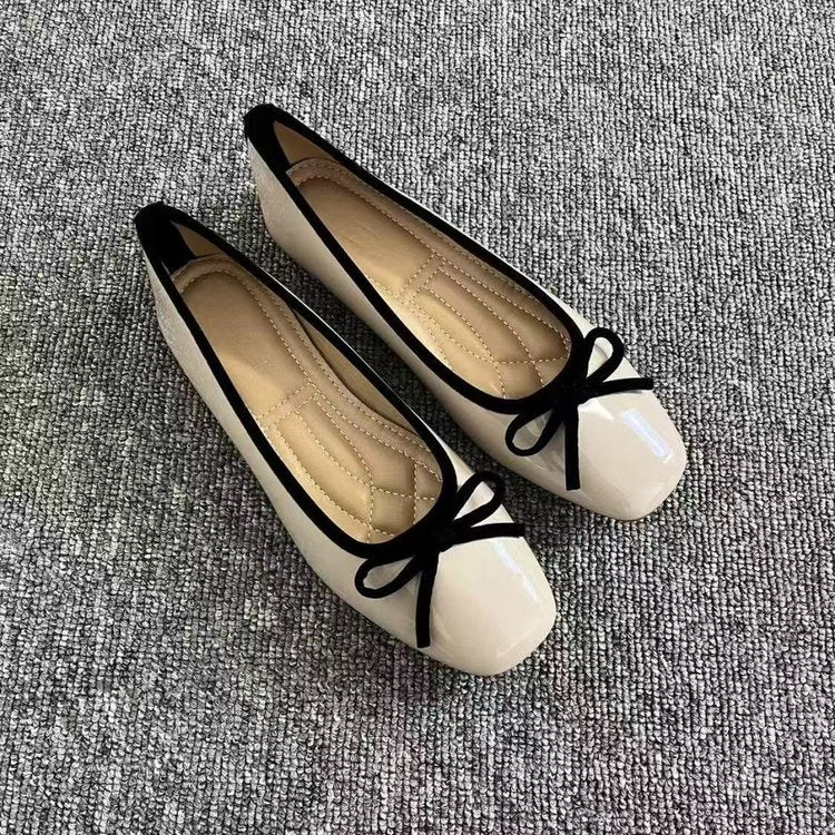 The Colette Patent Bow Ballet Flats