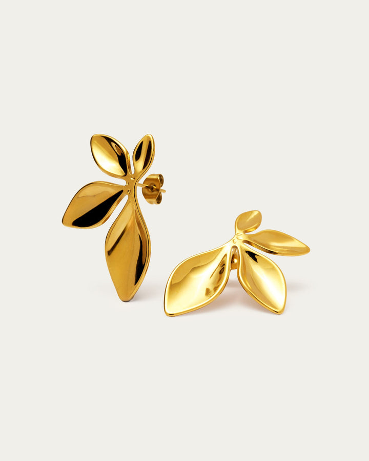 Sculptural Flora Stud Earrings