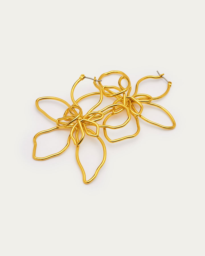 Sculpted Bloom Statement Earrings