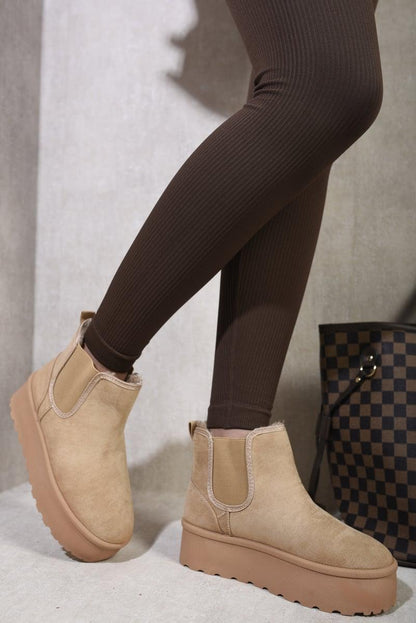 Chelsea Thick Sole Plush Platform