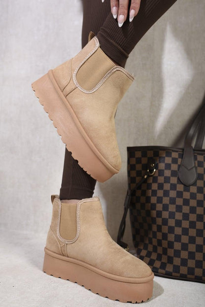 Chelsea Thick Sole Plush Platform