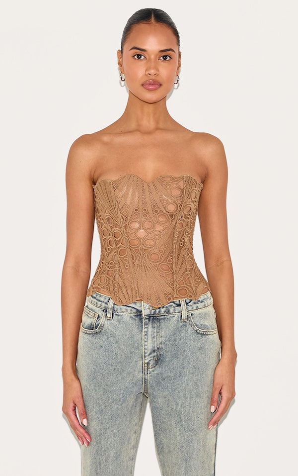 Elegant European Lace Corset