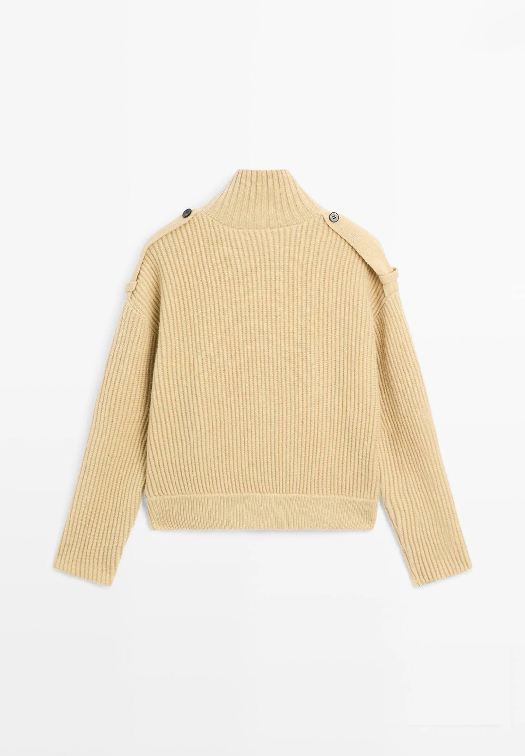 Asymmetric Button Knit Cardigan