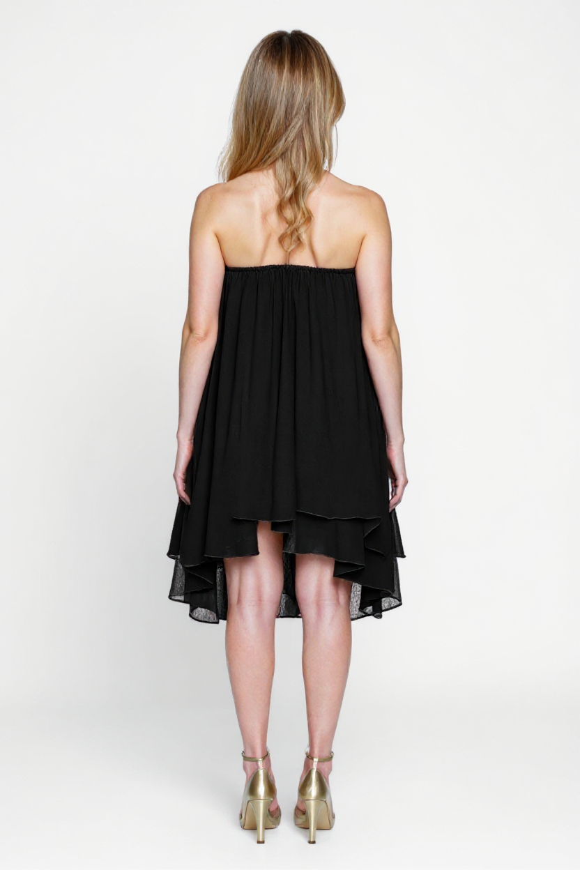 Elegant Halter Ruffles Dress
