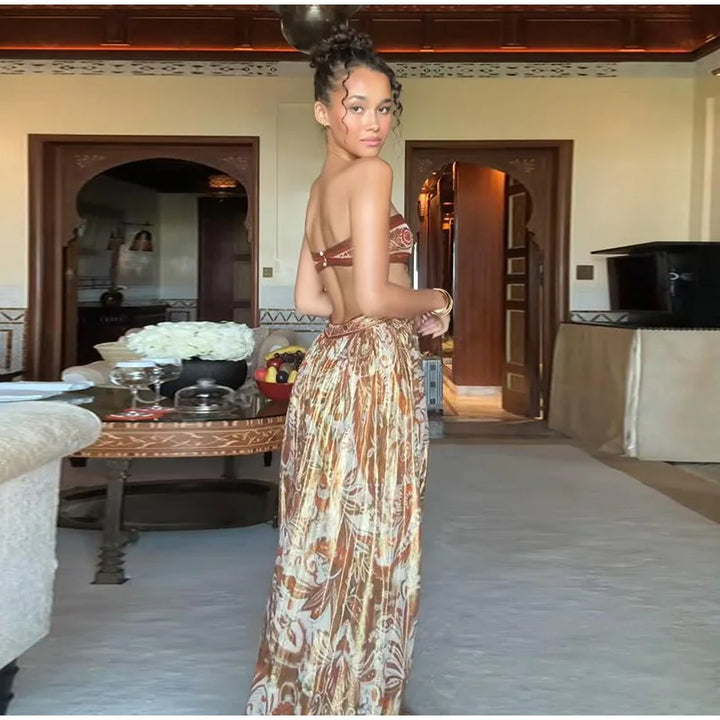 Draped Robe Moroccan Dress