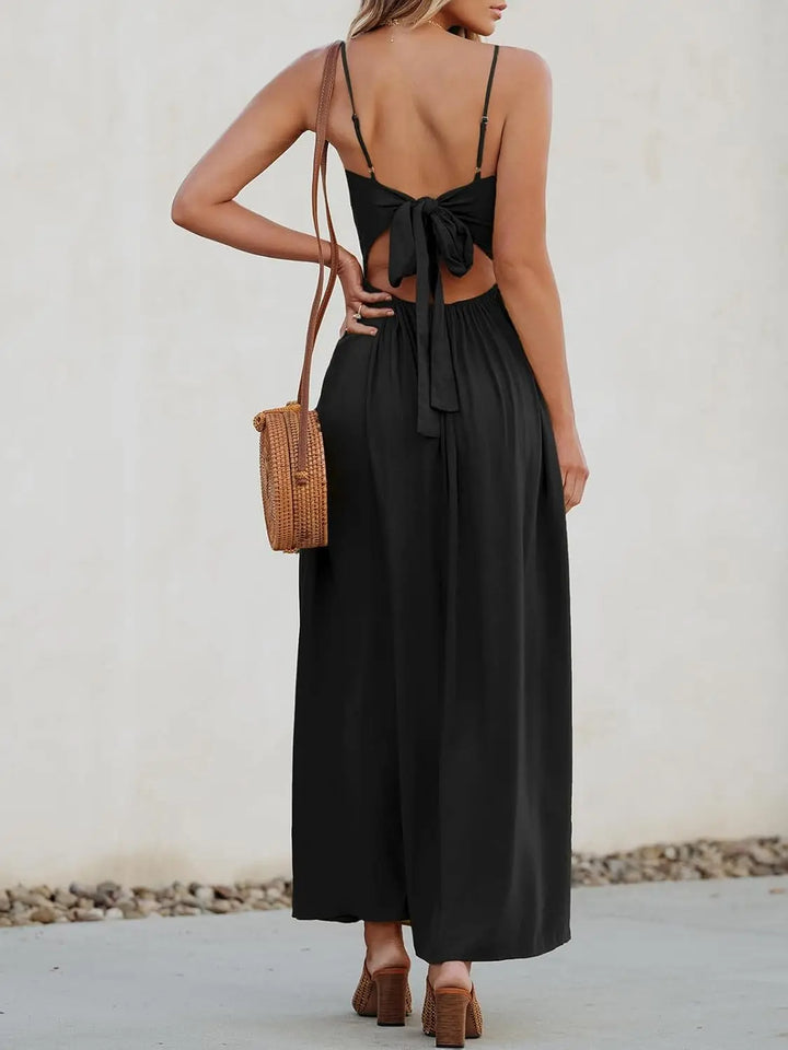 Solid color pleated Dress