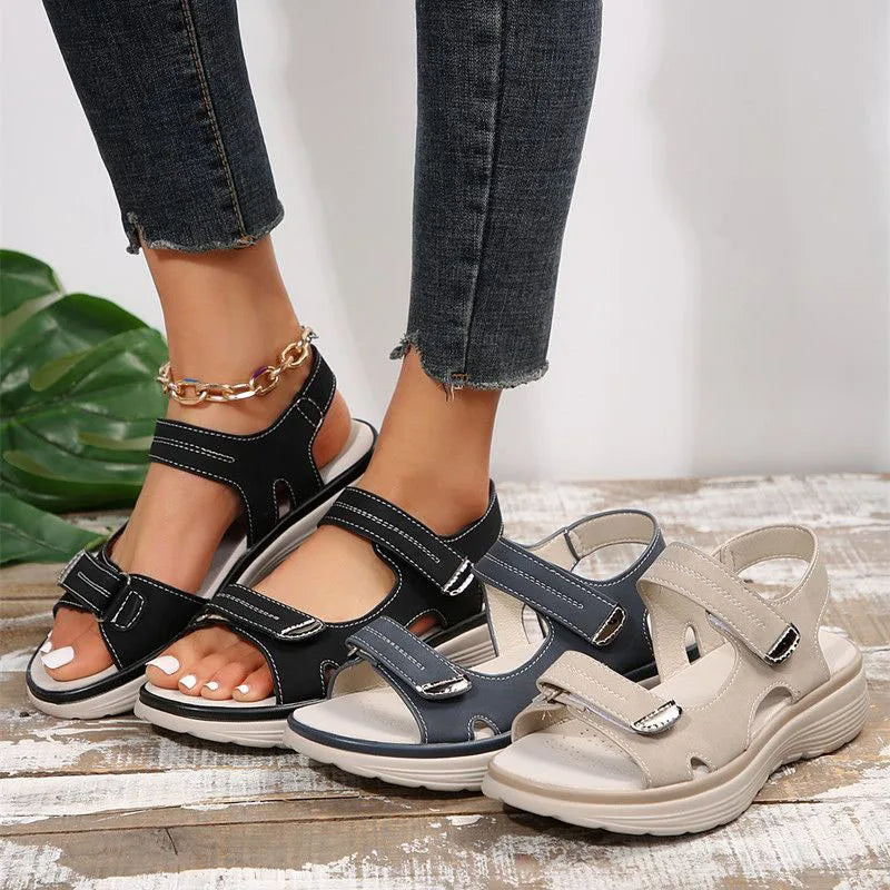 Bella™ Orthopedic leather sandals made from high-quality material