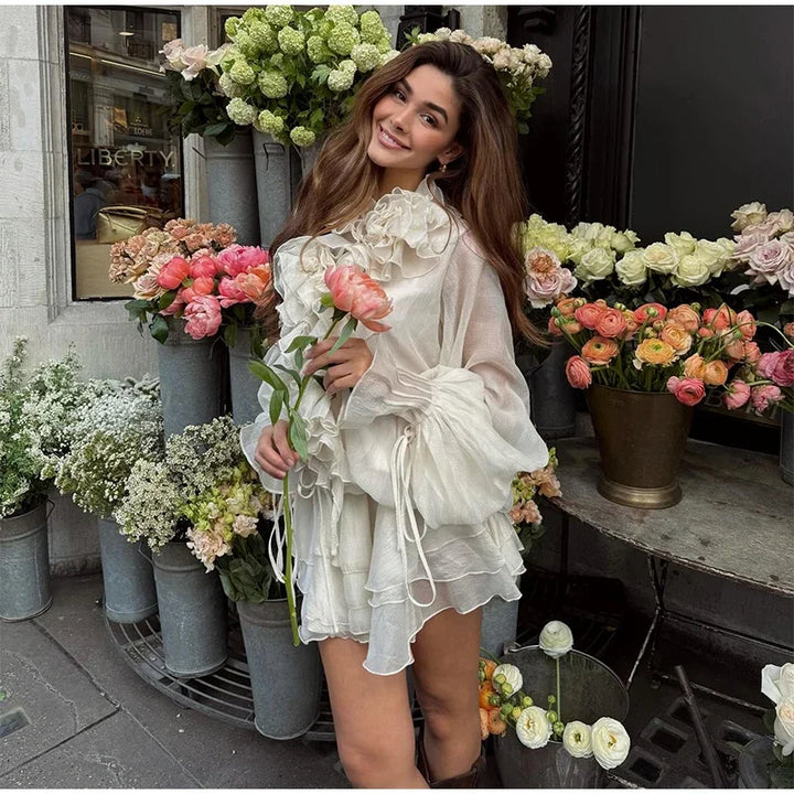 Flower Ruffle Two-Piece Set