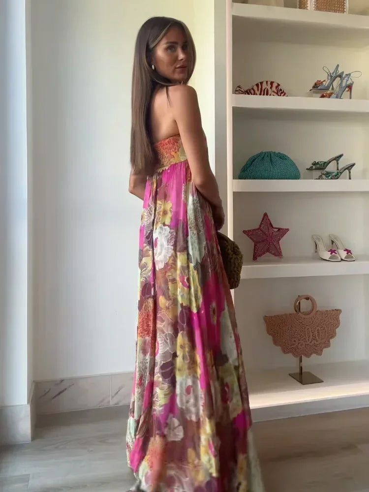 Petal Whisper Maxi Dress