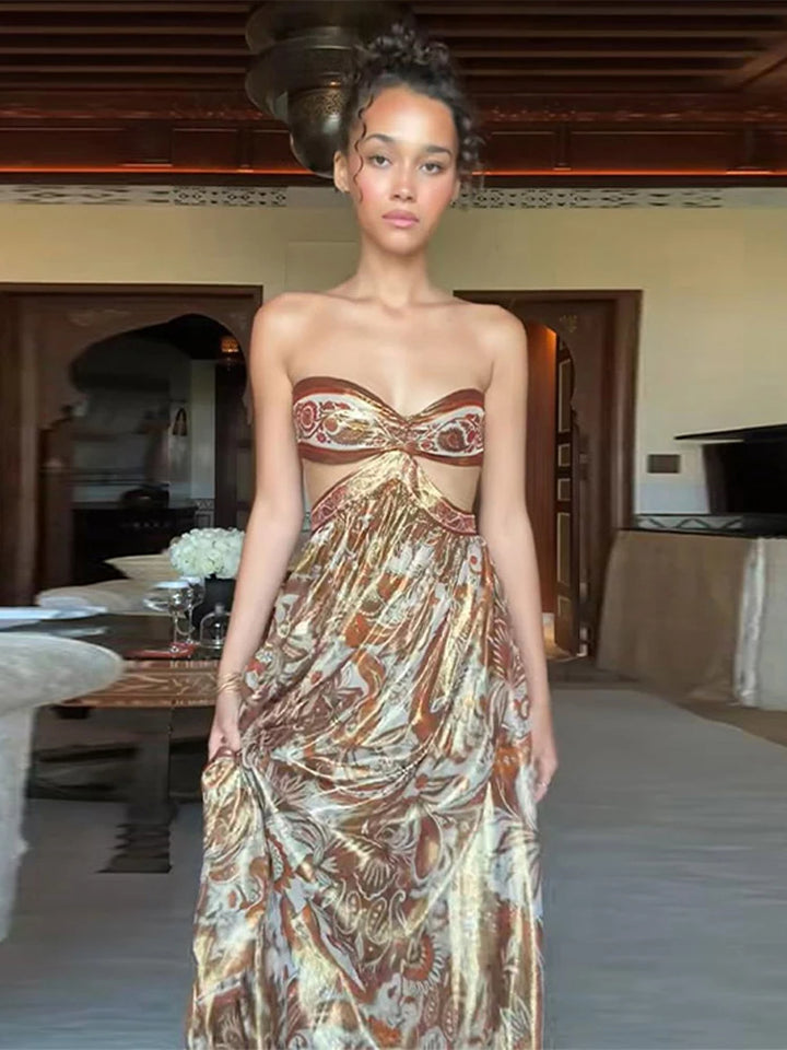 Draped Robe Moroccan Dress