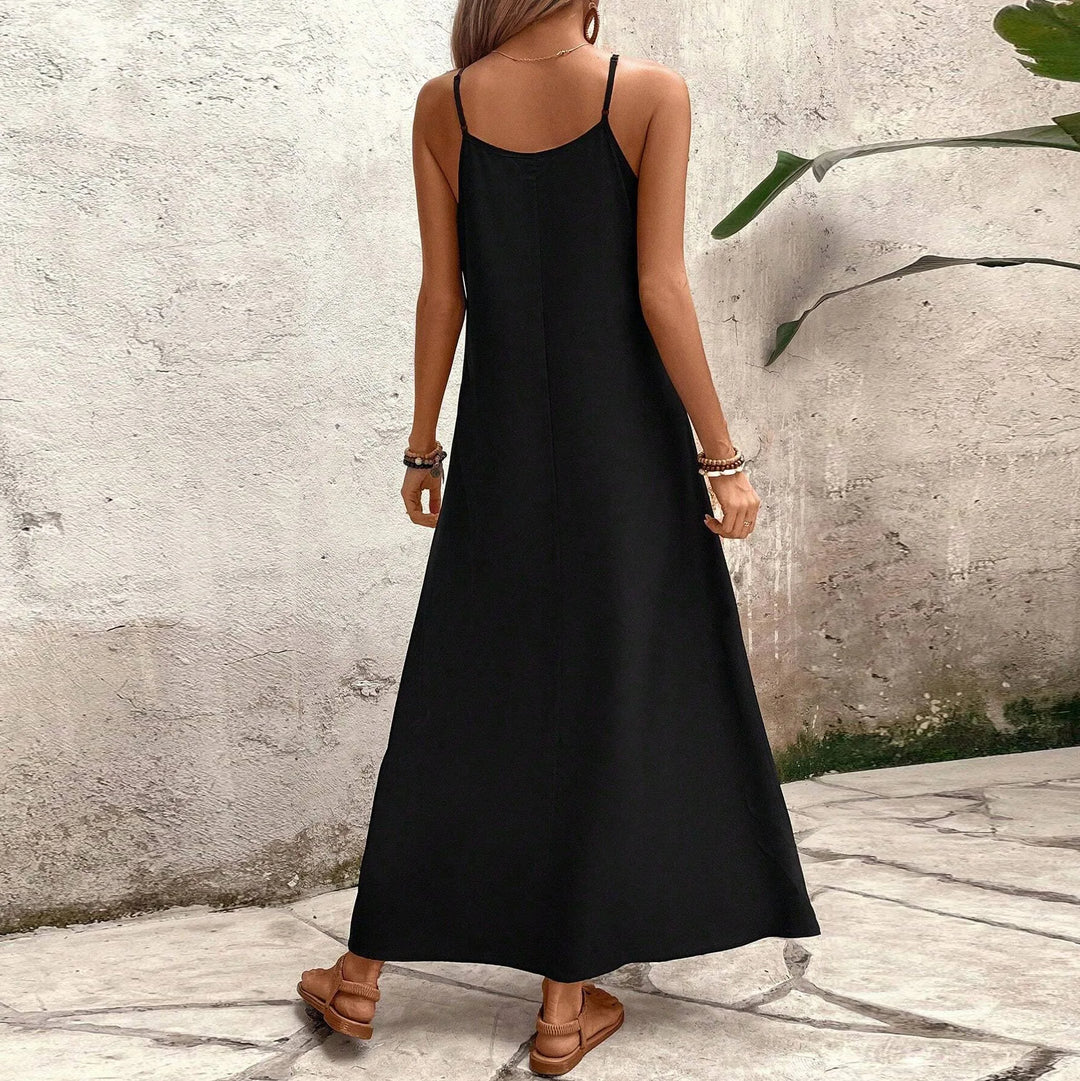 Strap Beach Boho Long Dress