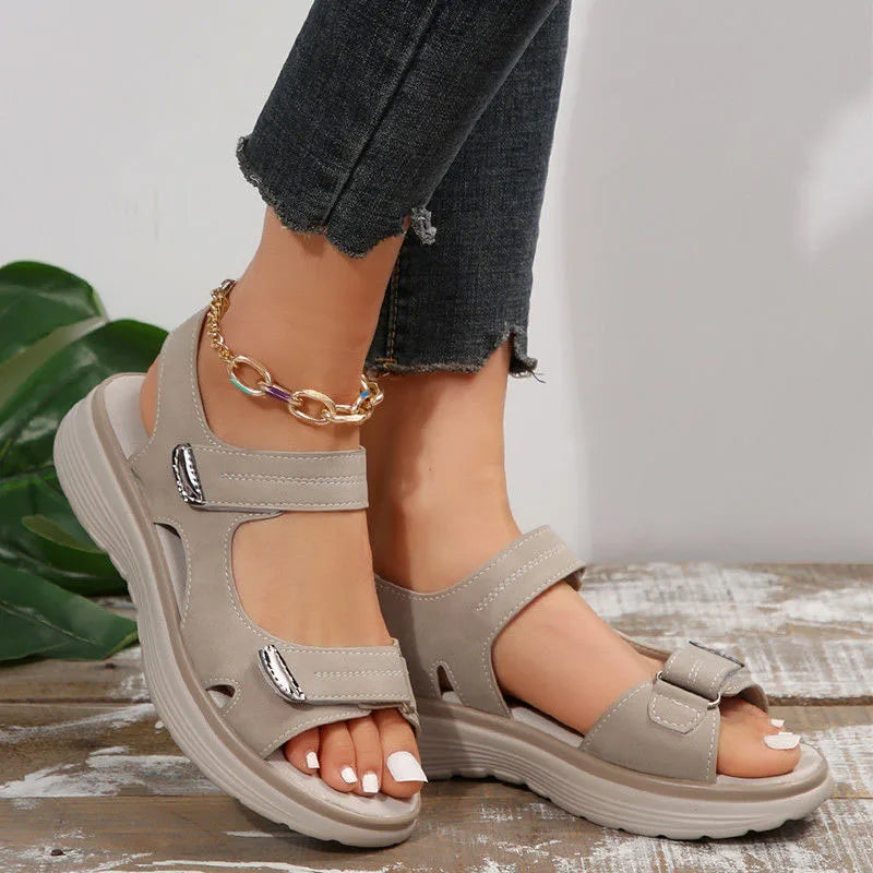 Bella™ Orthopedic leather sandals made from high-quality material