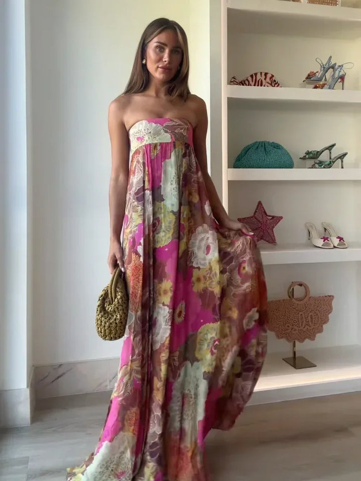 Petal Whisper Maxi Dress