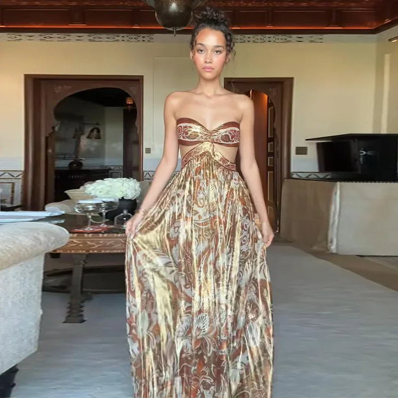 Draped Robe Moroccan Dress