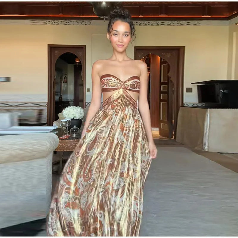 Draped Robe Moroccan Dress
