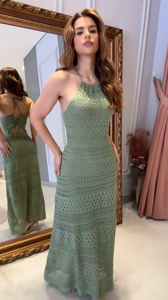Seafoam Siren Knit Midi