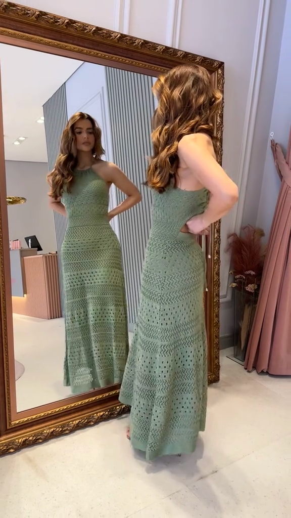 Seafoam Siren Knit Midi