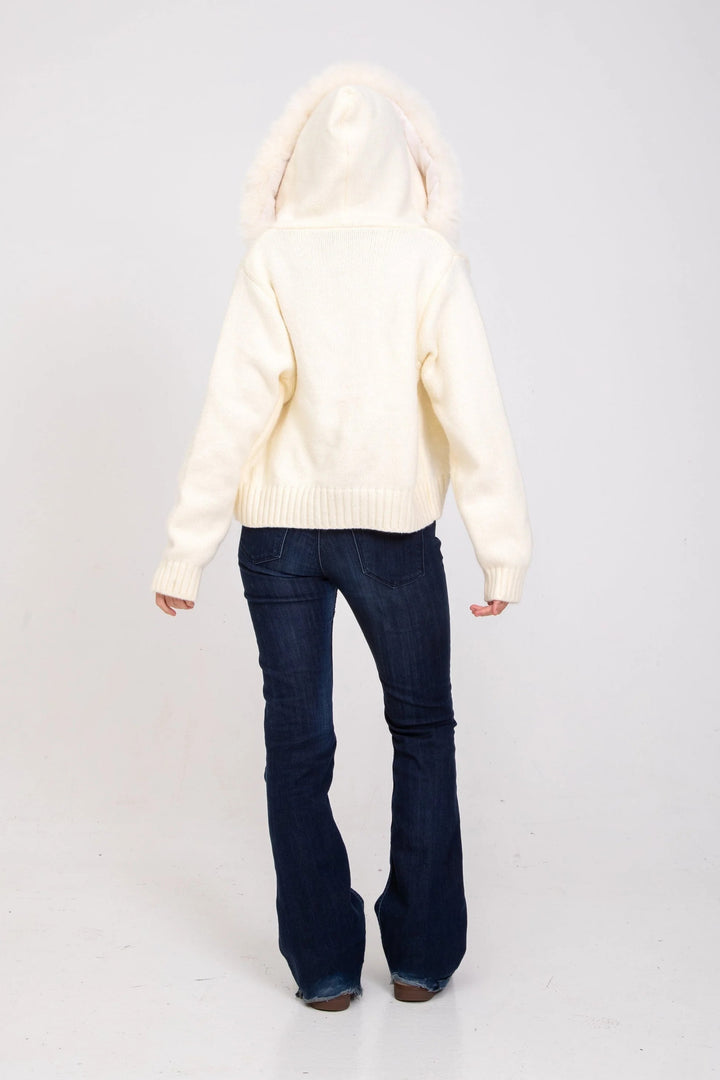 Serenity Fur Jacket Satin