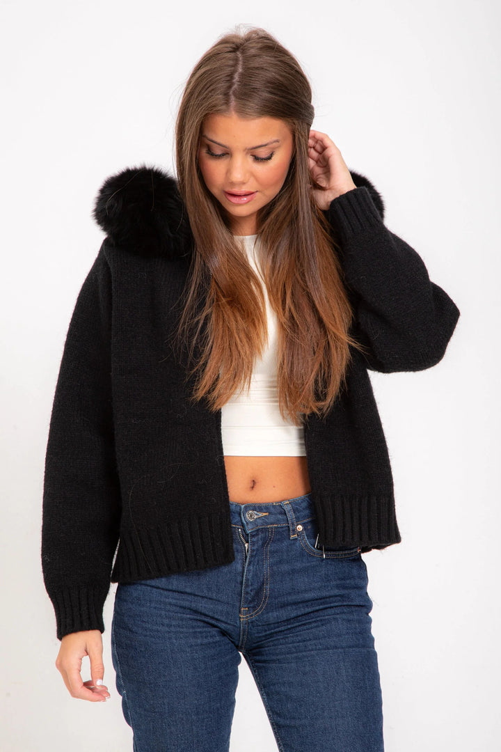 Serenity Fur Jacket Satin
