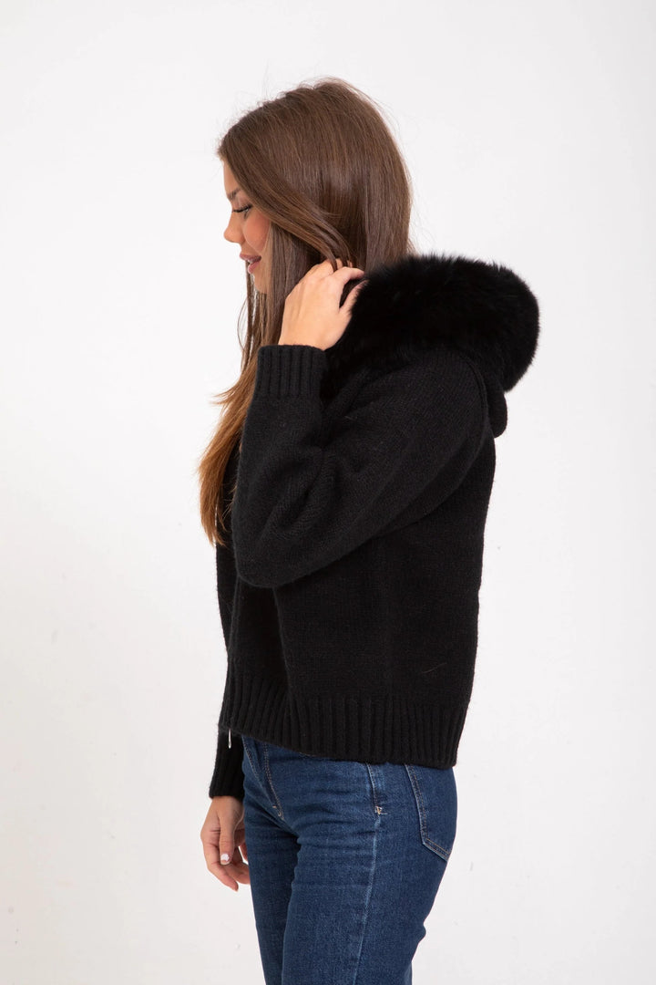 Serenity Fur Jacket Satin