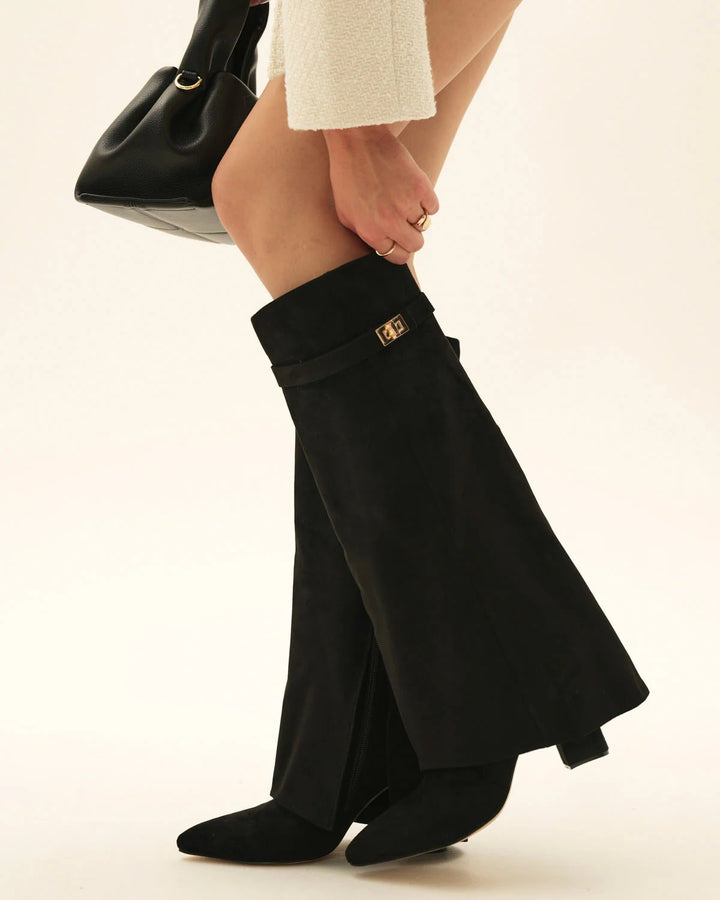 Polly | Suede knee high boots
