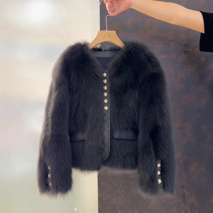 Aurelia Luxe Fox Fur Jacket