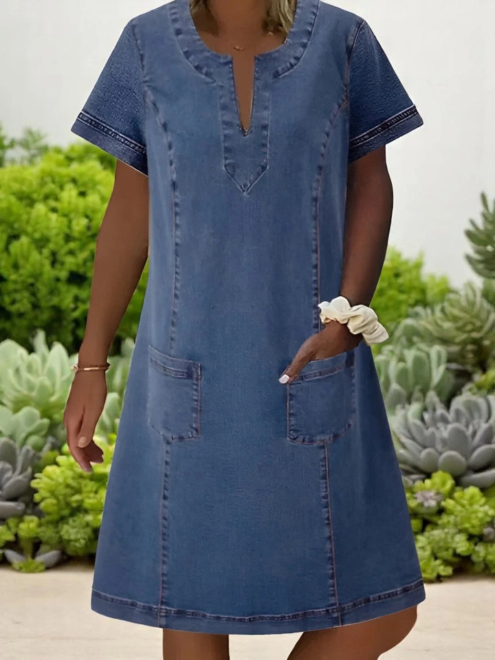 Bella™ | Soft denim dress with pockets