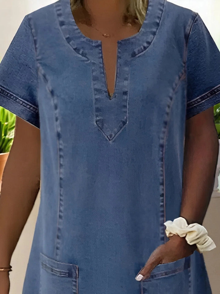 Bella™ | Soft denim dress with pockets