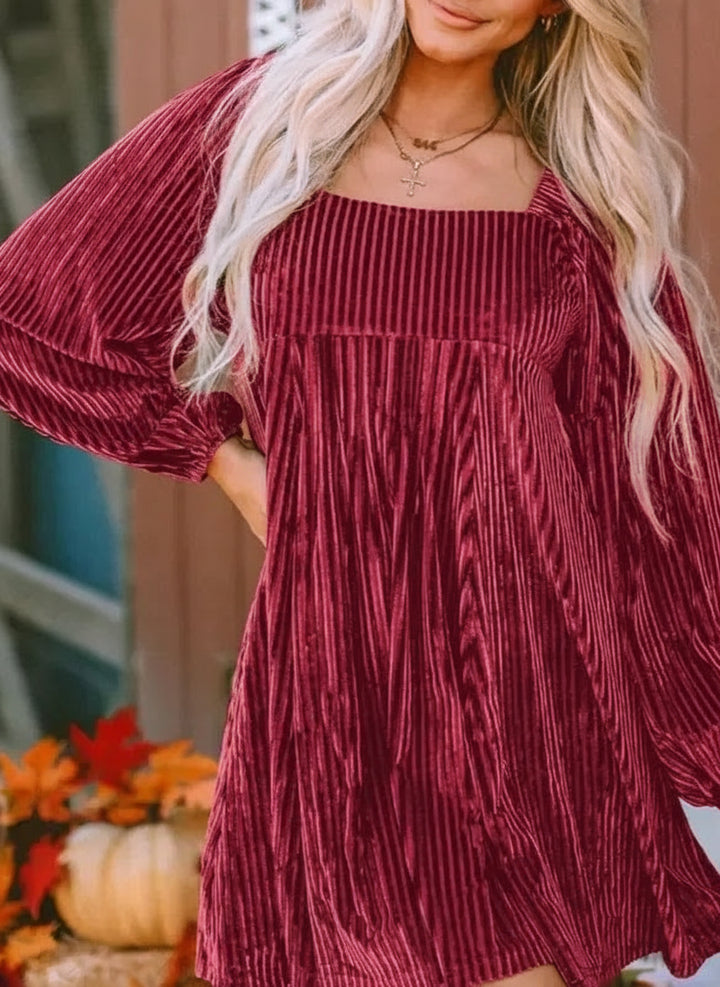 WinterBelle™ Bishop Tie-Back Dress