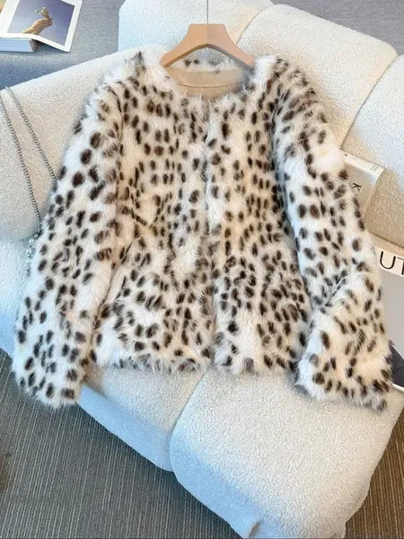 Leopard Print Winter Jacket