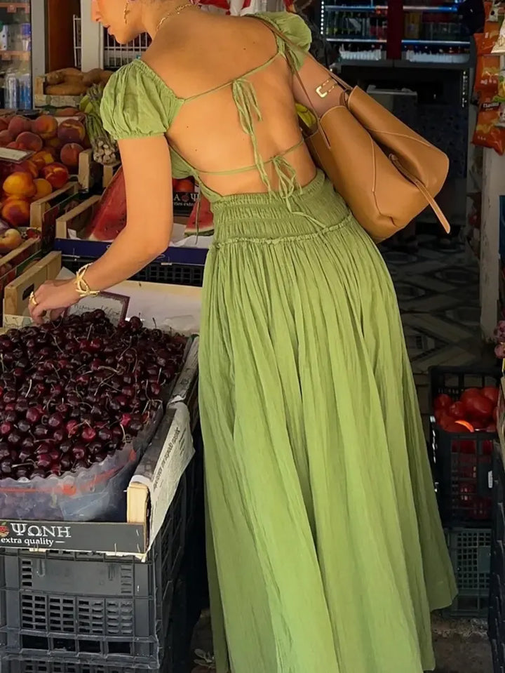 French Strapless Dress