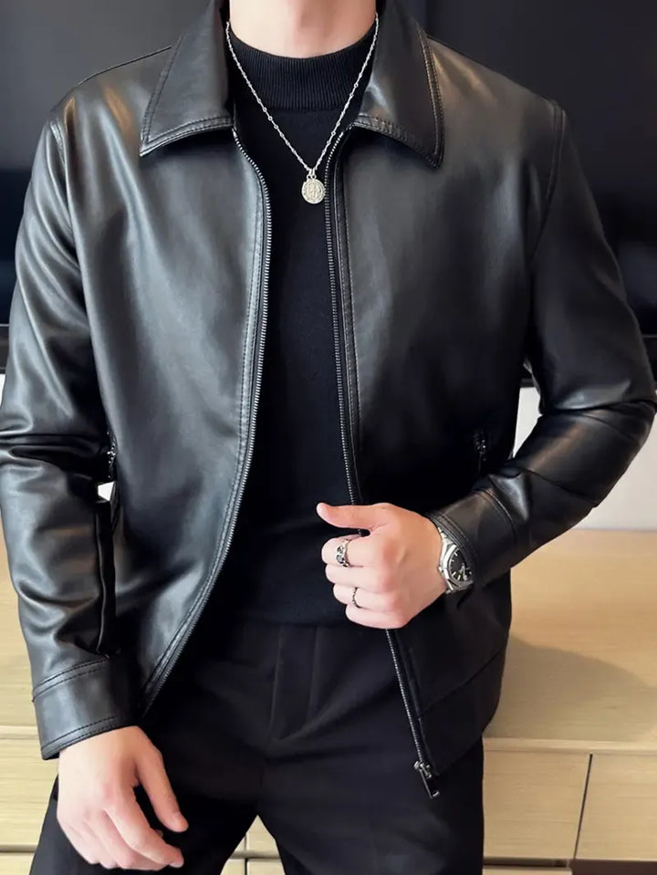 Mens Pu Leather All Season Jacket