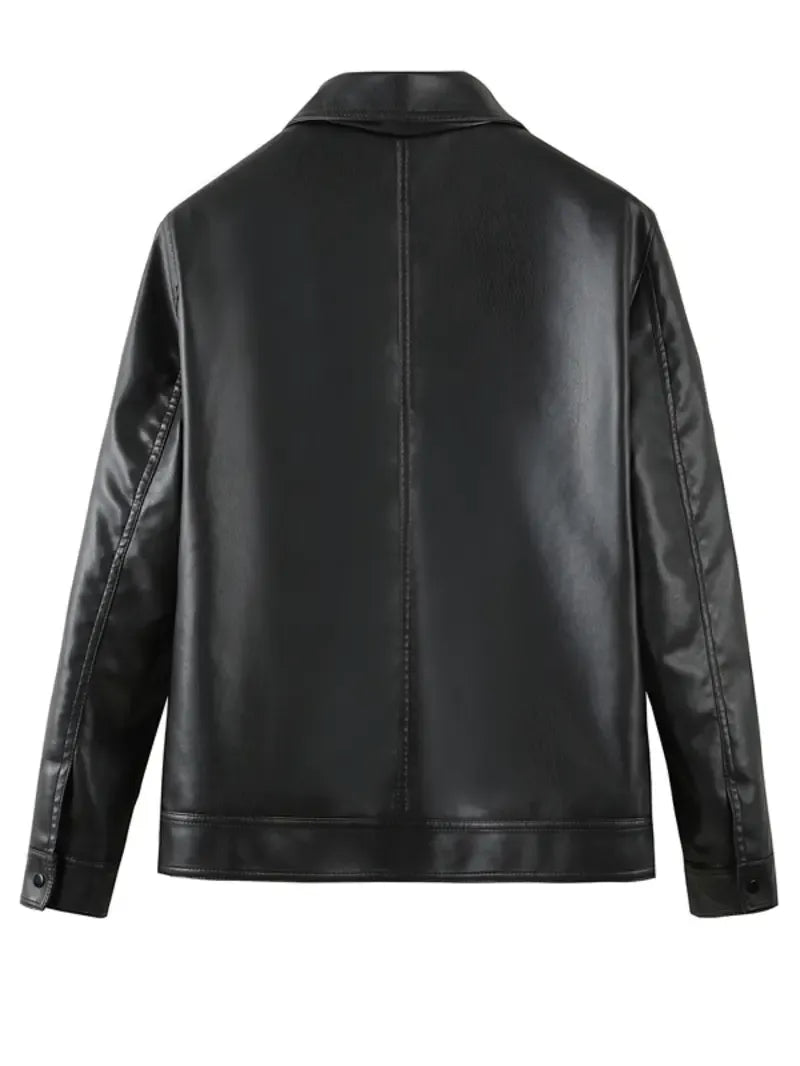 Mens Pu Leather All Season Jacket