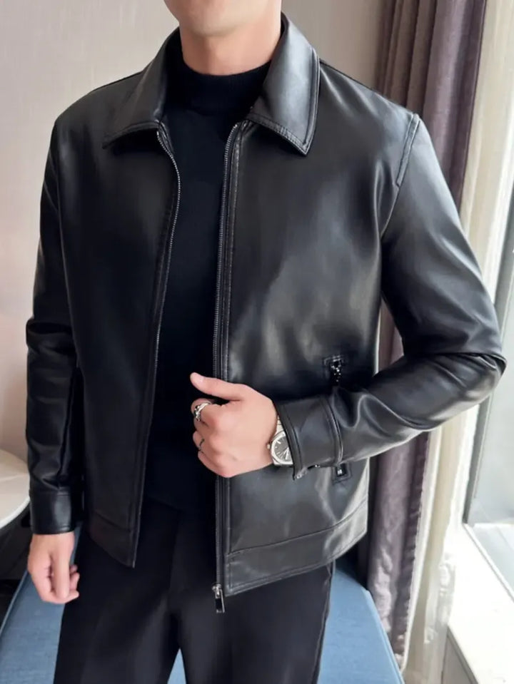 Mens Pu Leather All Season Jacket