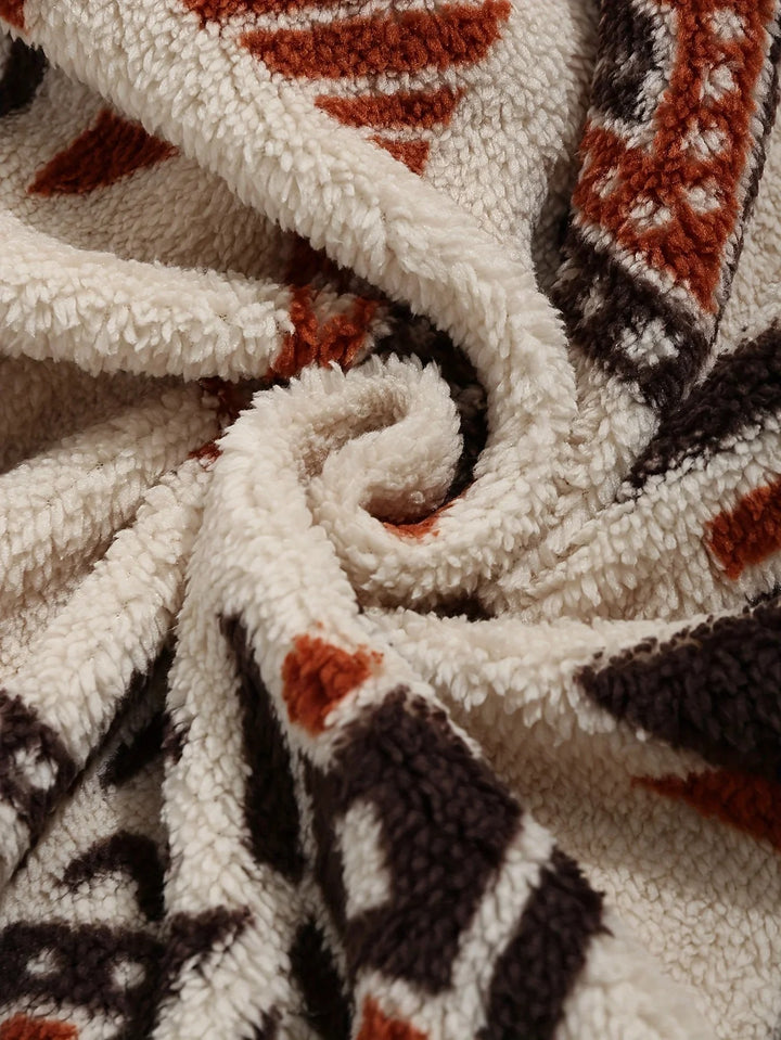 Aztec Print Fleece Jacket