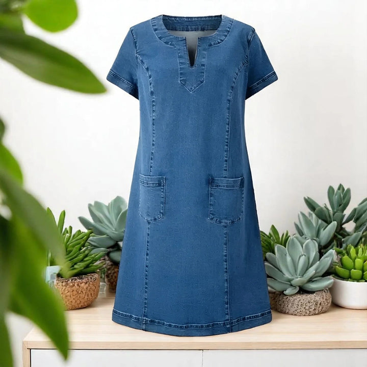 Bella™ | Soft denim dress with pockets